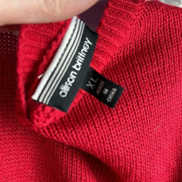 Allison, brittany Knit XL Christmas Santa sweater dress - Picture 4 of 6